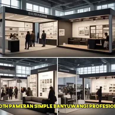 booth pameran simple banyuwangi profesional